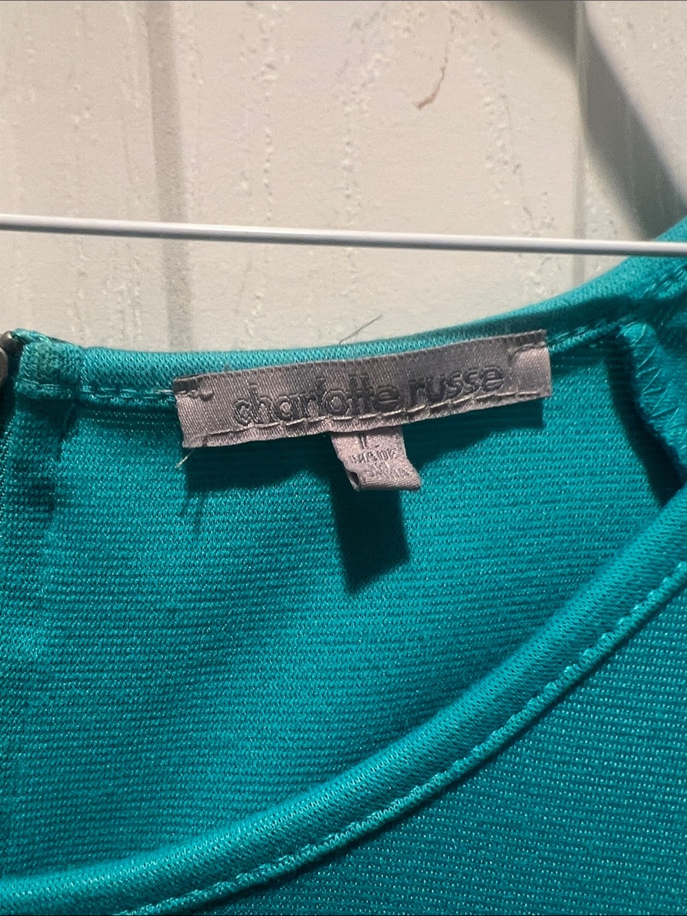 Charlotte Russe Teal Crew Neck Sweater
